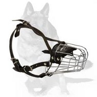 Lightweight Wire Basket Dog Muzzle for German Shepherd Lightweight Wire Basket Dog Muzzle for German Shepherd