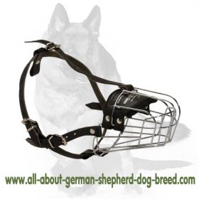 'Bite Salvage' German Shepherd Wire Muzzle - Wire Basket Dog Muzzle  'Bite Salvage' German Shepherd Wire Muzzle - Wire Basket Dog Muzzle
