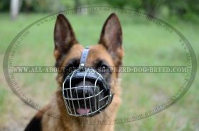 'Bite Salvage' German Shepherd Wire Muzzle - Wire Basket Dog Muzzle  'Bite Salvage' German Shepherd Wire Muzzle - Wire Basket Dog Muzzle