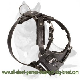 'New Venice' Agitation/Protection Leather Dog Harness for German Shepherd  'New Venice' Agitation/Protection Leather Dog Harness for German Shepherd