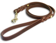 Personalized leather shop dog leash