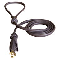 Rolled leather dog outlet harness